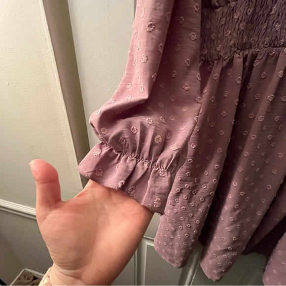 Long-Sleeve Swiss Dot Dress XL - Picture 5 of 6